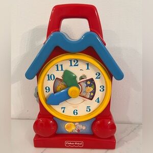 Vintage 1994 Fisher-Price Time-Teaching Clock Toy- LIKE NEW